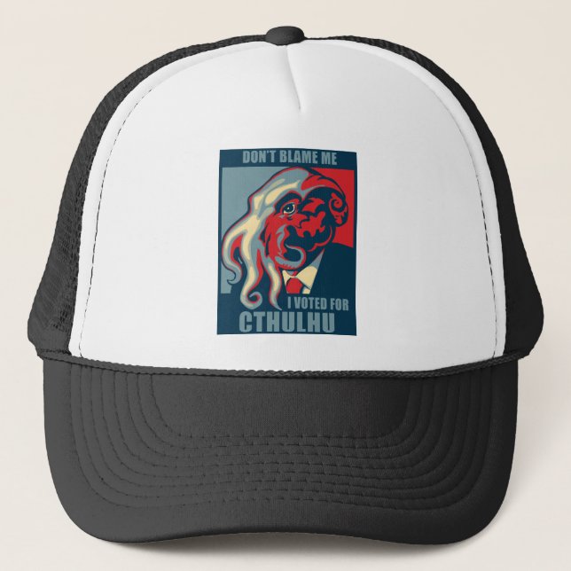 Casquette Ne me blâmez pas, j'a voté pour Cthulhu (Devant)