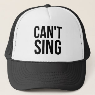 Casquette Ne peut pas chanter