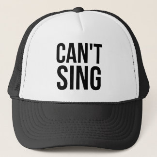 Casquette Ne peut pas chanter