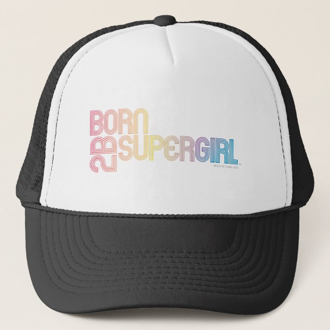 Casquette Né pour être super fille (Devant)