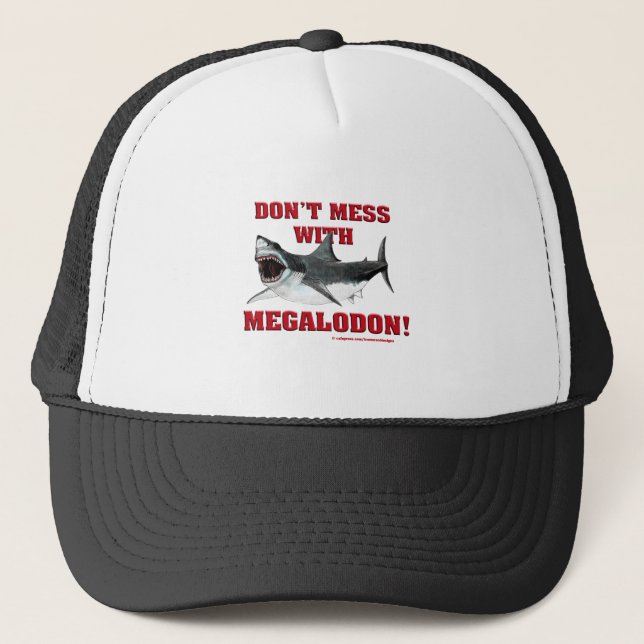 Casquette Ne salissez pas avec Megalodon ! (Devant)