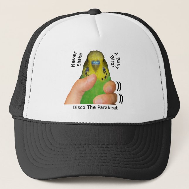 Casquette Ne secouez jamais un oiseau de bébé (Devant)