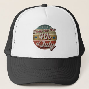 CASQUETTE NÉ SUR LE CHAPEAU 4 JUILLET TRUCKER
