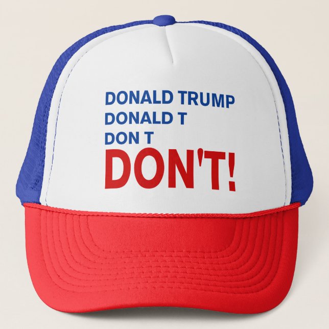 Casquette "ne trump pas" (Devant)