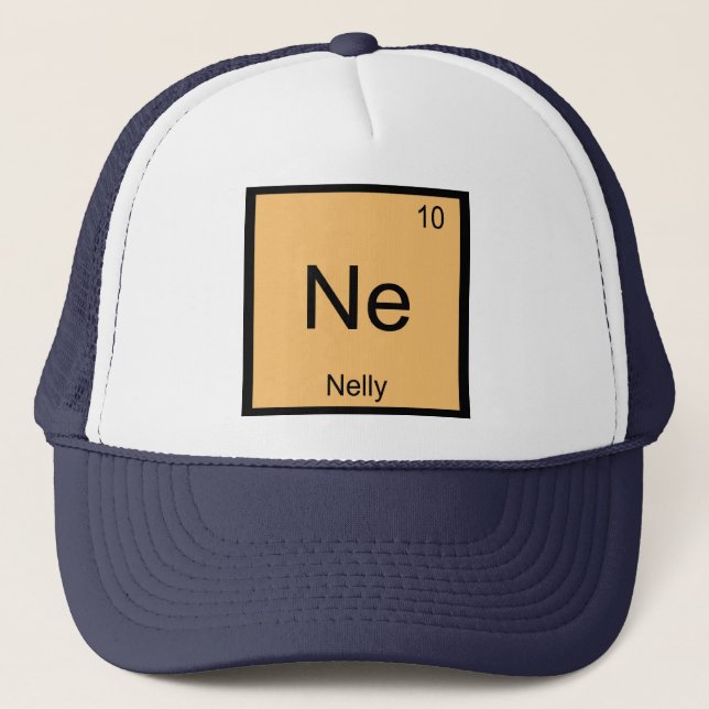 Casquette Nelly Nom Chimie Élément Tableau périodique (Devant)