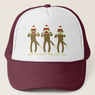 Casquette N'entendez, voyez, parler l'aucun singe de