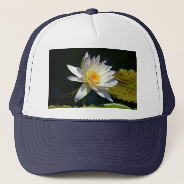 Casquette Nénuphar de Lotus blanc (Devant)