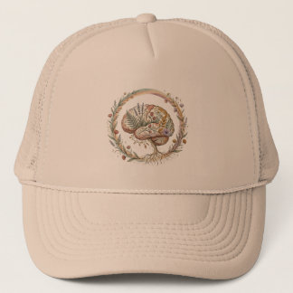 Casquette Neurodiversité Boho Botanique Fleur Ecothérapie