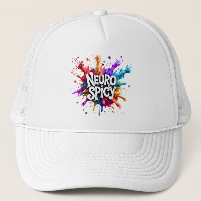 Casquette NEUROSPICY neurodiversity autism adhd dyslexia (Devant)