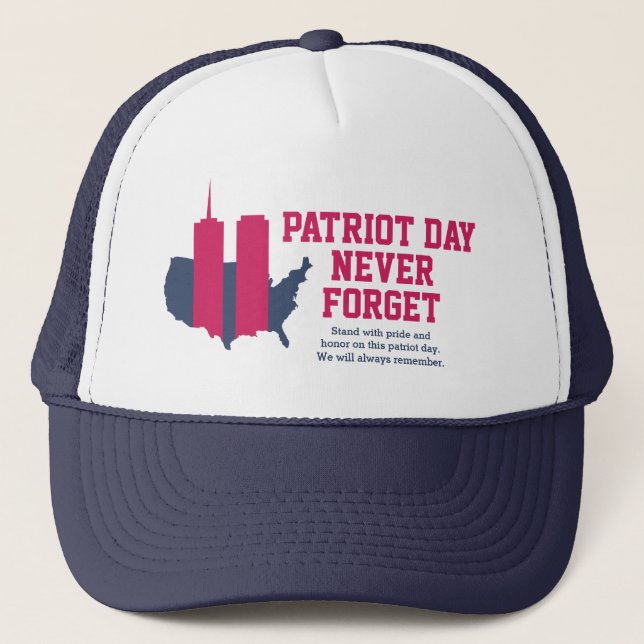 Casquette Never Forget 911 20th Anniversary Patriot Day 2021 (Devant)