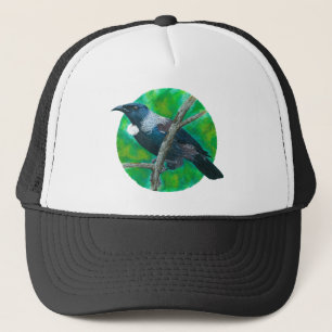 Casquette New Zealand Tui - Peinture en acrylique