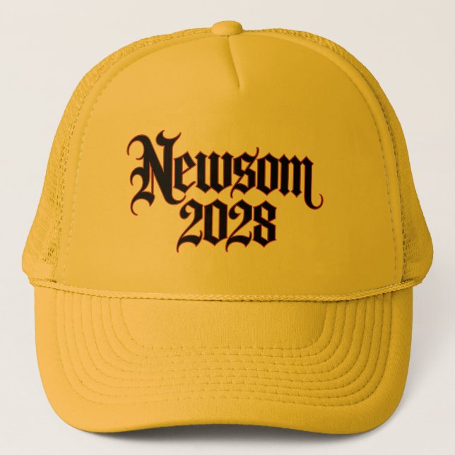 Casquette Newsom 2028 Chapeau de camion gothique (Devant)