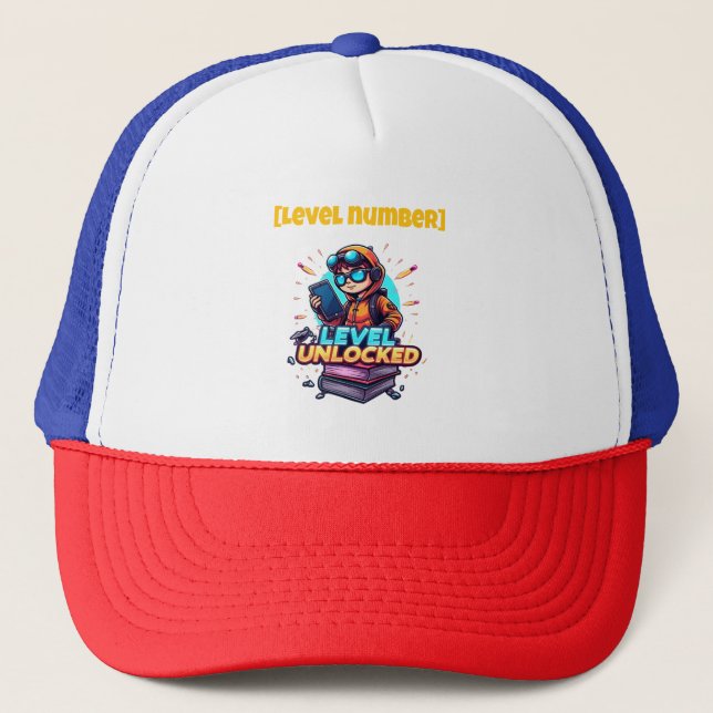 Casquette Niveau de l'école de gamer déverrouillé - personna (Devant)