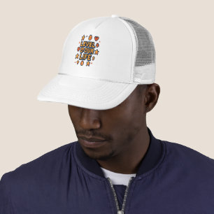 Casquette "Niveau vers le haut de votre vie" - Pixel Art Mot