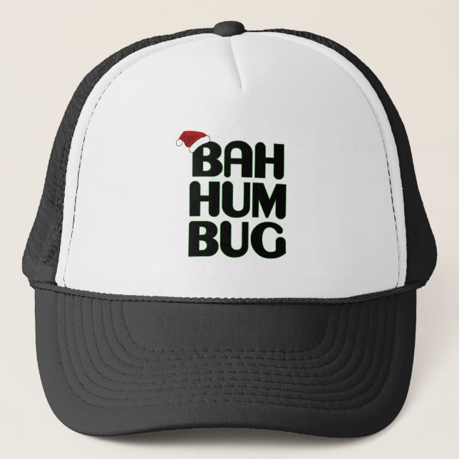 Casquette Noël Bah Humbug Sweatshirt-Xmas Humbug Père Noël (Devant)