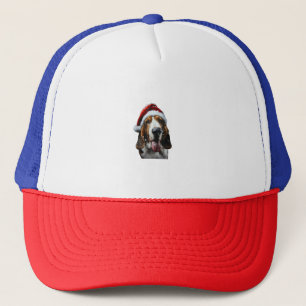 Casquette Noël de Basset Hound