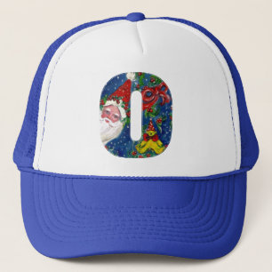 CASQUETTE NOËL O LETTRE / SANTA CLAUS AVEC RIBBON ROUGE