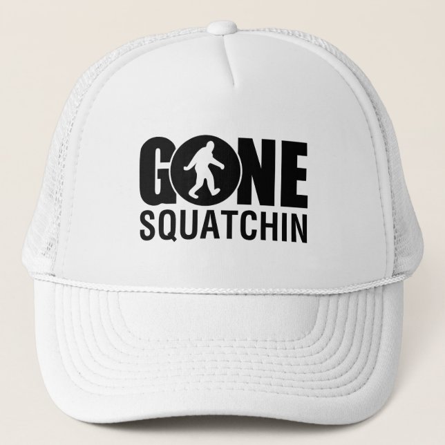 Casquette Noir allé de Squatchin (Devant)