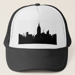 Casquette Noir blanc New York Silhouette