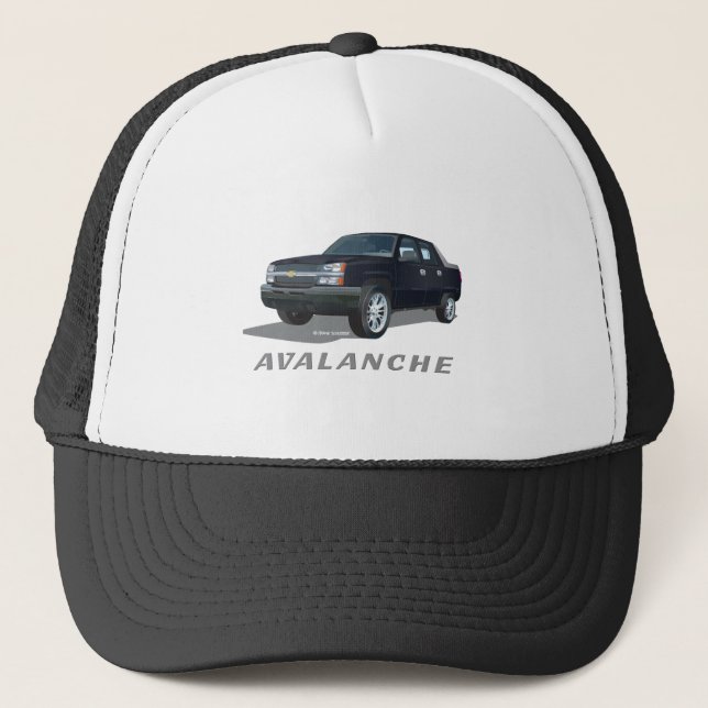 Casquette Noir d'Avalanche (Devant)