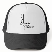 Casquette noir de camionneur avec les polices
