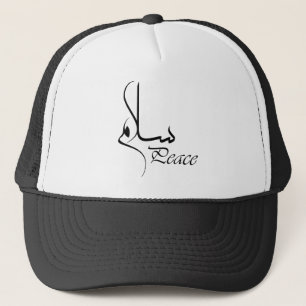 Casquette noir de camionneur avec les polices
