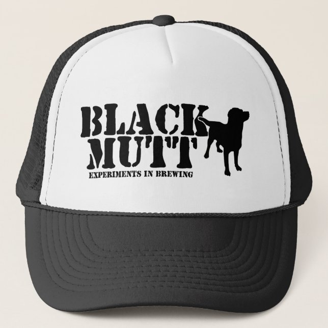 Casquette noir de camionneur de chien (Devant)