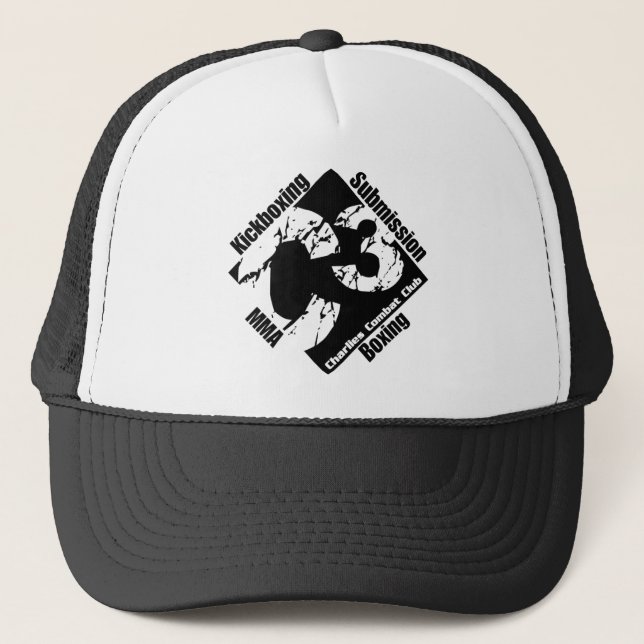 Casquette noir de camionneur du logo C3 (Devant)