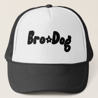 casquette noir de chien de bro