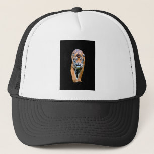 Casquette Noir Et Blanc Moderne Élégant Pop Art Tiger