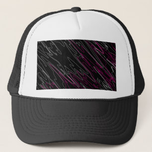 Casquette Noir marbré rose