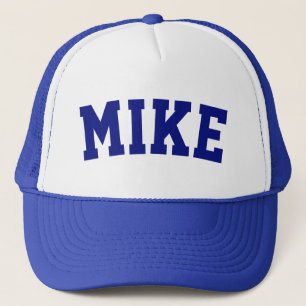 Casquette Nom court bleu personnalisé