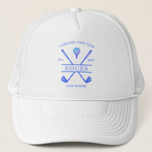 Casquette Nom de club de golf classique Moderne Bleu