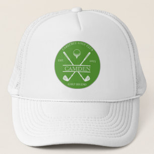 Casquette Nom de club de golf classique vert
