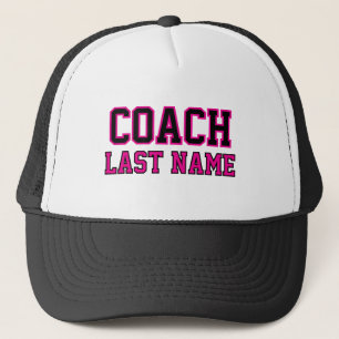 Casquette Nom de famille personnalisé de l'entraîneur