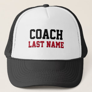 Casquette Nom de famille personnalisé de l'entraîneur