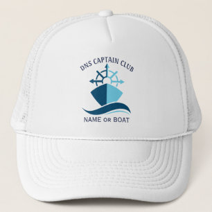 Casquette Nom de votre bateau capitaine