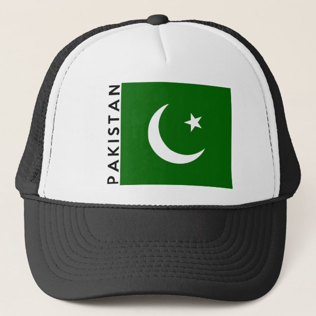 Casquette nom des textes de drapeau de pays du Pakistan (Devant)