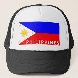 Casquette Nom des textes de pays de drapeau de Philippines