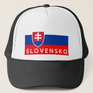Casquette nom des textes de slovensko de pays de drapeau de