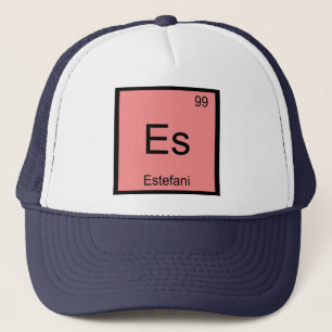Casquette Nom d'Estefani Chimie Élément Tableau Périodique