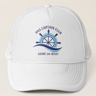 Casquette Nom du bateau capitaine 