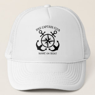 Casquette Nom du capitaine de votre bateau