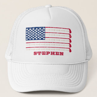 Casquette Nom du club de golf US Flag