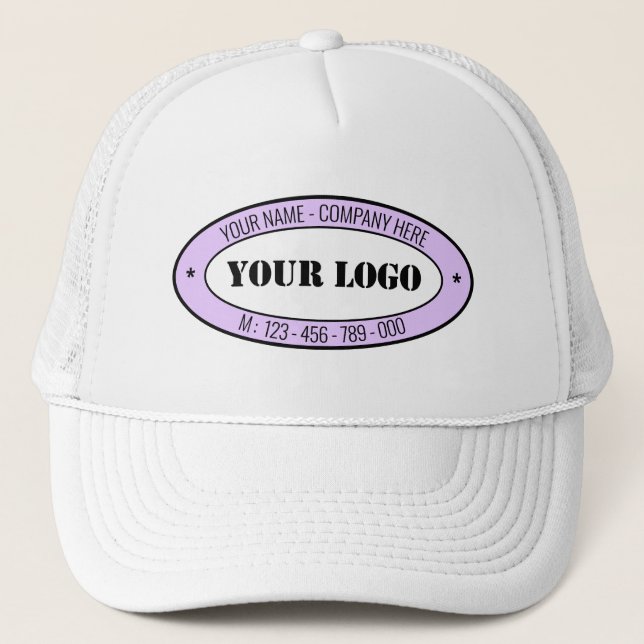 Casquette Nom du logo personnalisé Téléphone Promotionnel Ti (Devant)