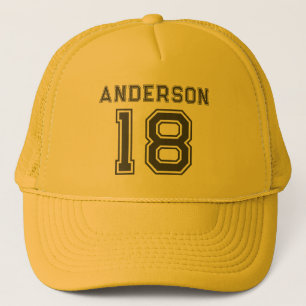 Casquette Nom du sport Numéro de votre joueur favori