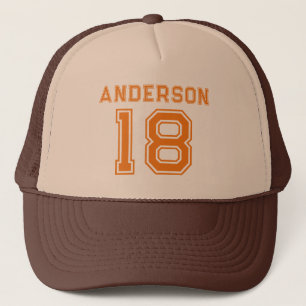 Casquette Nom du sport Numéro de votre joueur favori