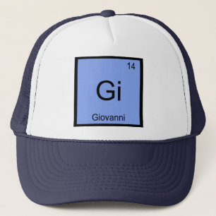 Casquette Nom Giovanni Chimie Élément Tableau périodique