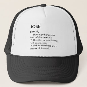 Casquette Nom José, Nom modifiable, Nom personnalisé