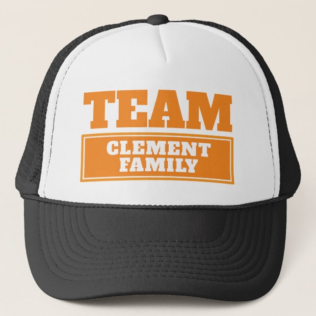 Casquette Nom ou nom de famille personnalisé de l'équipe ora (Devant)